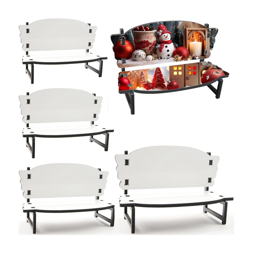 5 Pcs Sublimation Memorial Bench Blanks Ornament Chair Decor