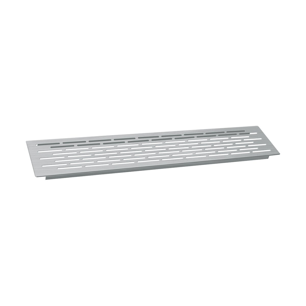 Kitchen cabinet worktop plinth heat vent grill 500x100mm brushed steel