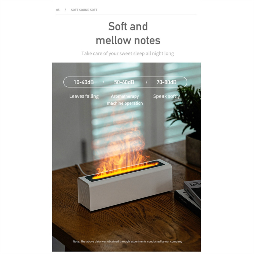 Flame Aromatherapy Diffuser Air Humidifier 7-Color Flame Humidifier-A