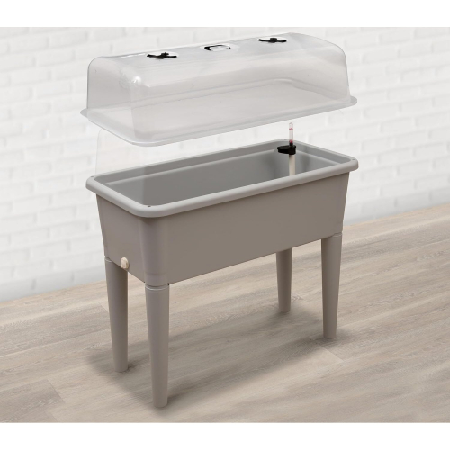 Garden Store Direct (Grey) Raised Bed Grow Table- With Grow Lid & Self Watering System 2