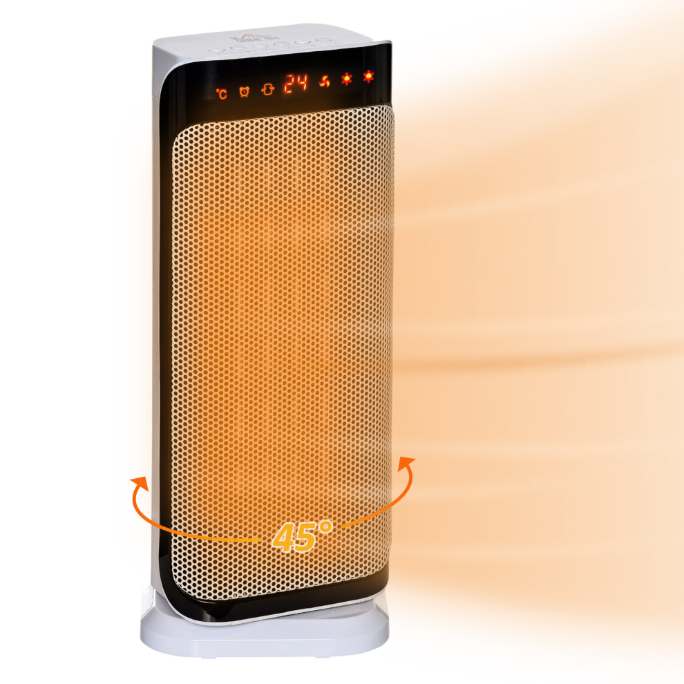 Portable Oscillating Ceramic Space Heater With Over Heating & Tip-over