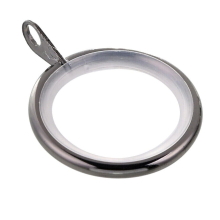 (Galvanised (10x Curtain Rings), Black Nickel Metal (Standard Rings with Insert)) Lister Cartwright 19 mm Curtain Rings Premium Quality Rings Metal with Inserts