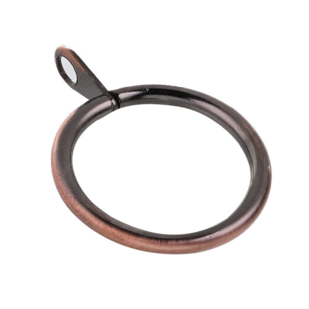 (Galvanised (10x Curtain Rings), Antique Copper Metal) Lister Cartwright 19 mm Curtain Rings Premium Quality Rings Metal with Inserts
