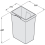 Replacement Inner Waste Bin Euro Cargo Silver 2