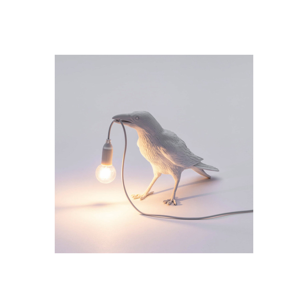 Skesrjtop ( Stand, China) Modern Led Crow Bird Wall Lamp Bedroom Bedside Wall Lamp Standing Sitting Lamp Home Decoration Lighting White