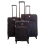 (Medium) Borderline 4 Wheels Nylon Suitcase Black Colour 1