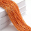 (Orange) Living Room Curtains Shiny Tassel String 200*100cm 1