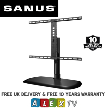 SANUS FTVS1 Universal Swivel TV Stand For 32" to 65" inch TVs Super Strong Base