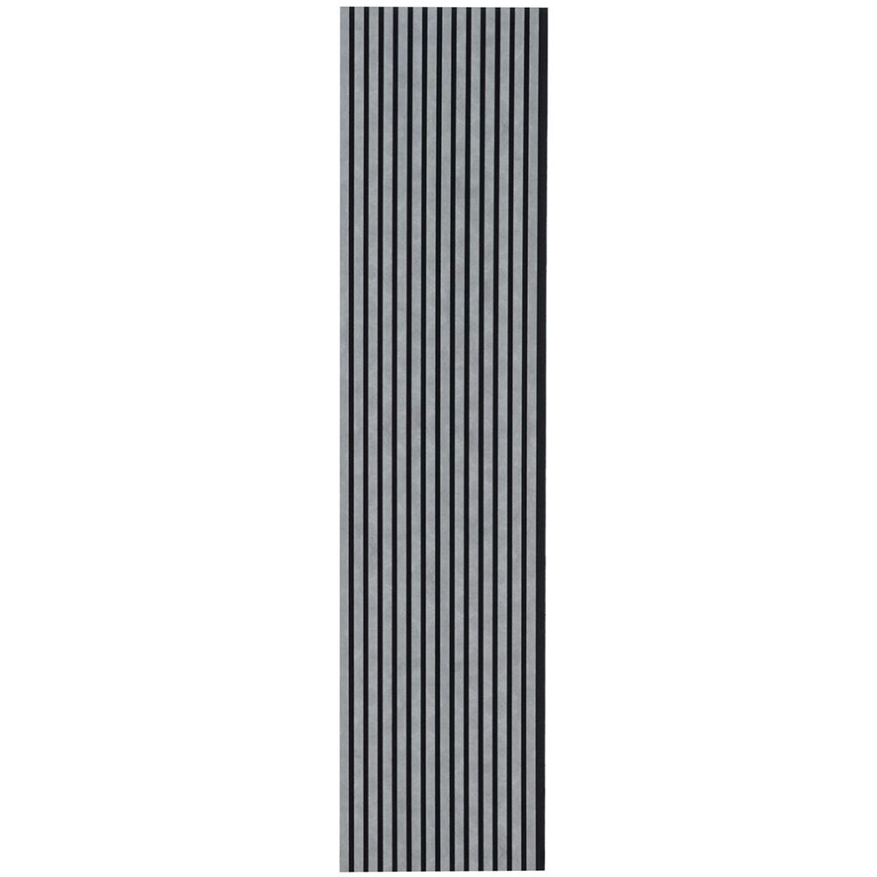 (x1) Kraus Acoustic Slat Wall Panel 3D Wood - Concrete Grey - 2400x573mm