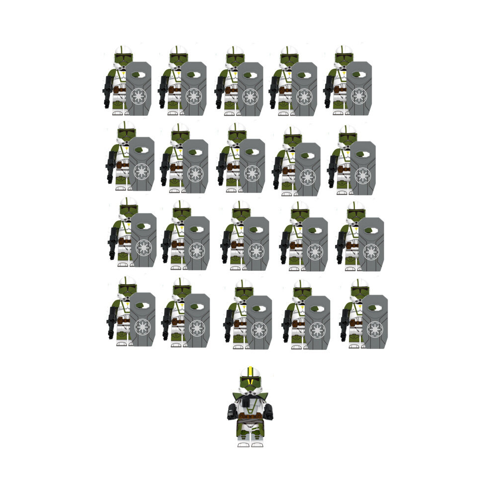 Xurikcoo (21Pcs) Science Fiction Commander Destroys Cody Soldiers Minifigures Toys Fit Lego
