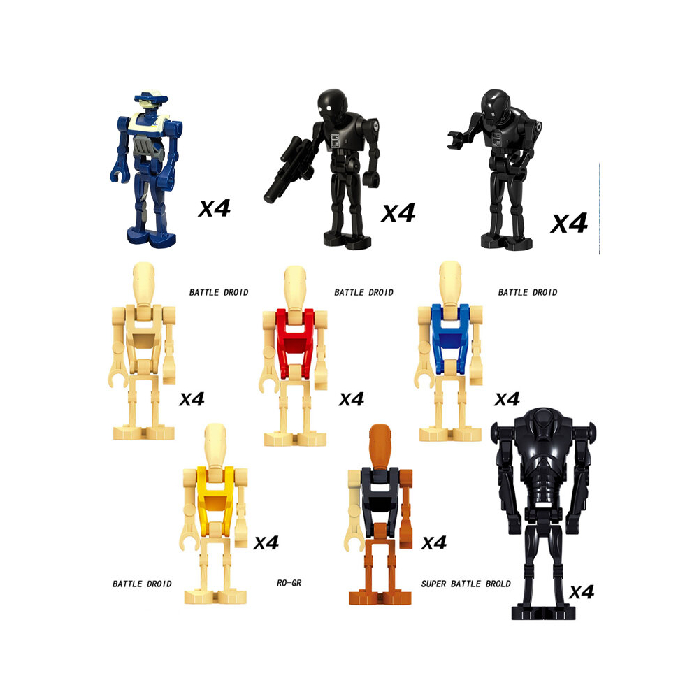 36PCS  Droids  Set Mini Figures Building Blocks Fits Lego Action Figures  Kids Gift