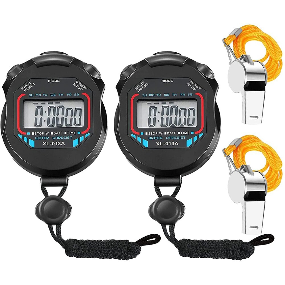 Digital Stopwatch Sports Stopwatch,LCD Screen Display Waterproof Stopwatch for Referee or Kid Use