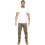 Ze Enzo (38 Regular, Beige) Enzo Mens Elasticated Waist Stretch Cuffed Jeans 5