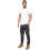 Ze Enzo (40 Regular, Black) Enzo Mens Elasticated Waist Stretch Cuffed Jeans 6