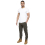 Ze Enzo (38 Regular, Khaki) Enzo Mens Elasticated Waist Stretch Cuffed Jeans 6