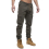 Ze Enzo (32 Regular, Khaki) Enzo Mens Elasticated Waist Stretch Cuffed Jeans 2