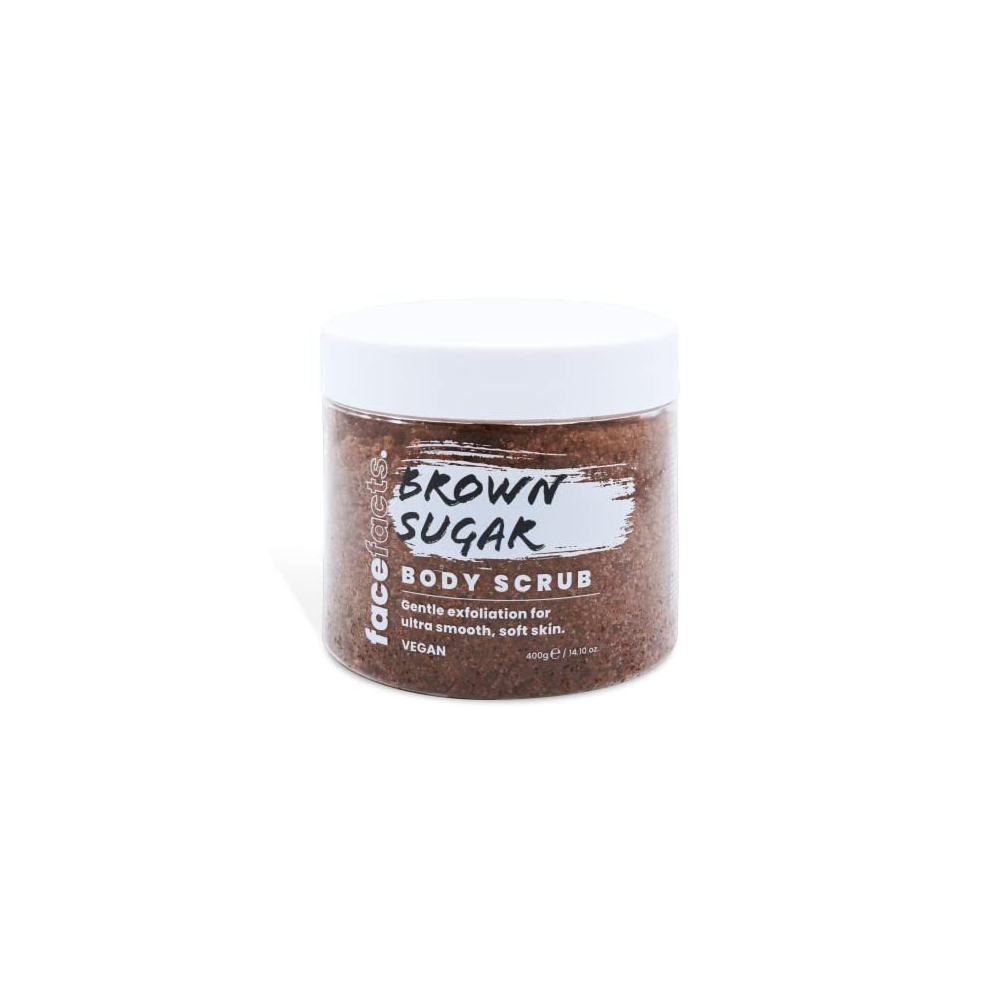 Face Facts Brown Body Scrubs Sugar Exfoliates Softens 400G