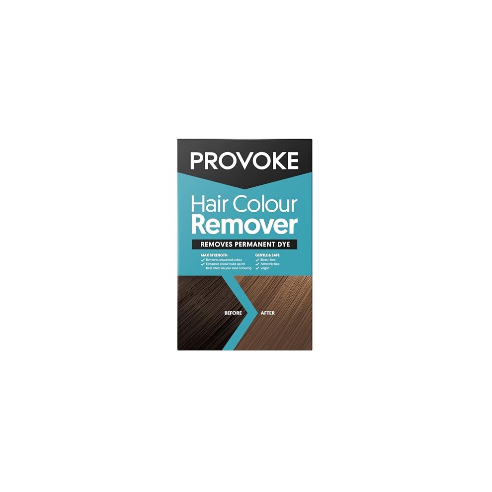 PROVOKE Hair Colour Remover, Max Strength Removes Permanent Hair Dye, For Multicoloured Hair Dye Removal, ammonia-free and Bleach-Free Formulation