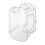 Whitmor Whitmor 6073047 White Fabric Collapsible Hamper 1