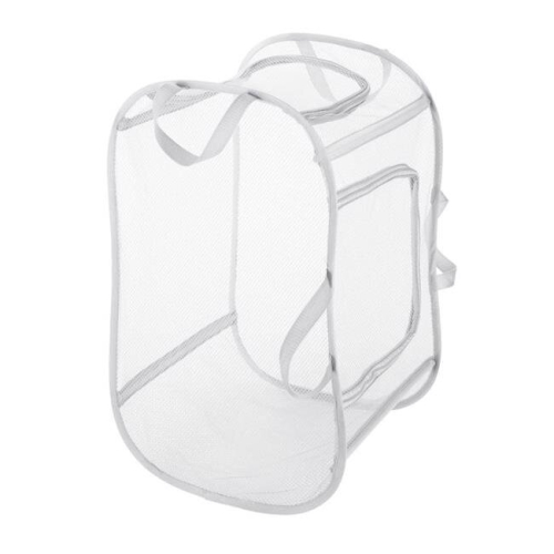 Whitmor Whitmor 6073047 White Fabric Collapsible Hamper