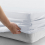 (WHITE, DOUBLE) Hotel Quality Fitted Bed Sheets Single Double King 4