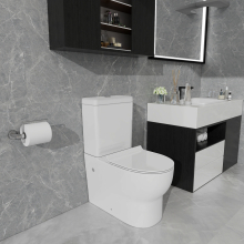 Close Coupled Toilet & UF Soft Closing Seat Ceramic Dual Flush Cistern