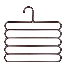 (Coffee) Pants Clothes Trouser Coat Hanger Multi Layer Storage Rack Closet Organizer Rack