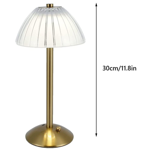 Modern Rechargeable Cordless Table Lamp, LED Battery Powered Touch Table Lamp, Portable Gold Dimmable Bedside Lamp 1