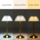 Modern Rechargeable Cordless Table Lamp, LED Battery Powered Touch Table Lamp, Portable Gold Dimmable Bedside Lamp 3