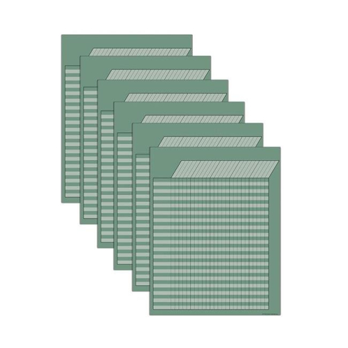 Teacher Created Resources TCR7922-6 Eucalyptus Incentive Chart - Pack of 6