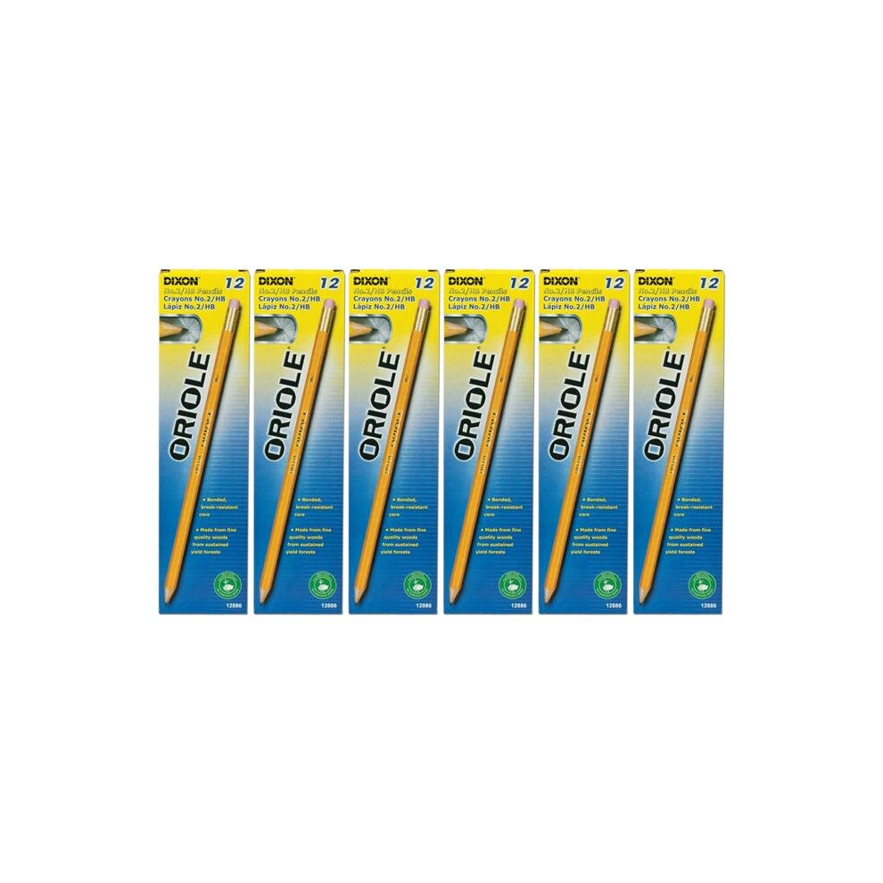 Photos - Other Furniture Advantus AVT34104-6 Pencil Box, Clear - Pack of 6