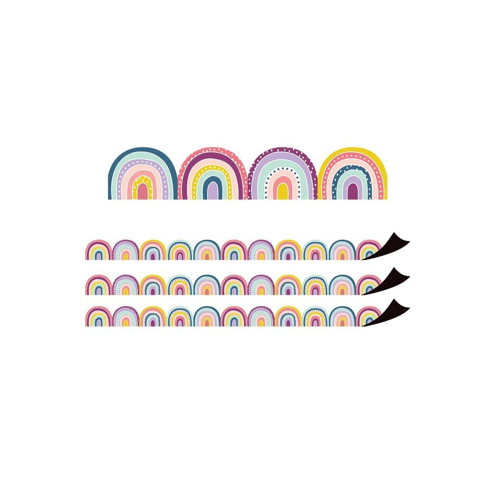 Photos - Garden & Outdoor Decoration Teacher Created Resources TCR77560-3 Oh Happy Day Rainbows Magnet - Pack of 3