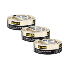 3M MMM205036AP-3 Masking Tape - 36 mm General - Pack of 3