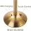 Modern Rechargeable Cordless Table Lamp, LED Battery Powered Touch Table Lamp, Portable Gold Dimmable Bedside Lamp 5