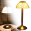 Modern Rechargeable Cordless Table Lamp, LED Battery Powered Touch Table Lamp, Portable Gold Dimmable Bedside Lamp 1