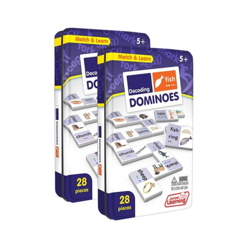 Junior Learning JRL670-2 Decoding Dominoes for Learning - Pack of 2