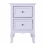 2Pcs Two-Tier Bedroom Night Table 2 Drawers Bedside Cabinet White 2