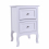 2Pcs Two-Tier Bedroom Night Table 2 Drawers Bedside Cabinet White 3