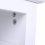 2Pcs Two-Tier Bedroom Night Table 2 Drawers Bedside Cabinet White 5