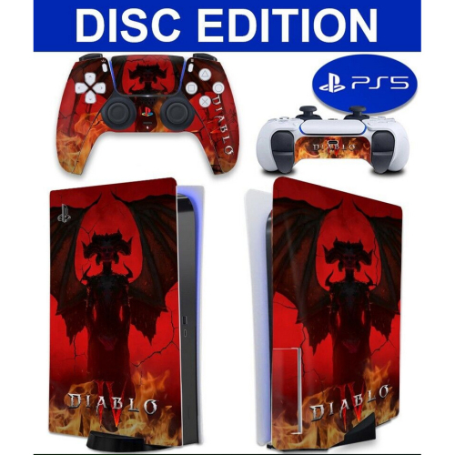 Sticker Skin DIABLO PS5 DISC EDITION Console Controller Vinyl Decal on ...