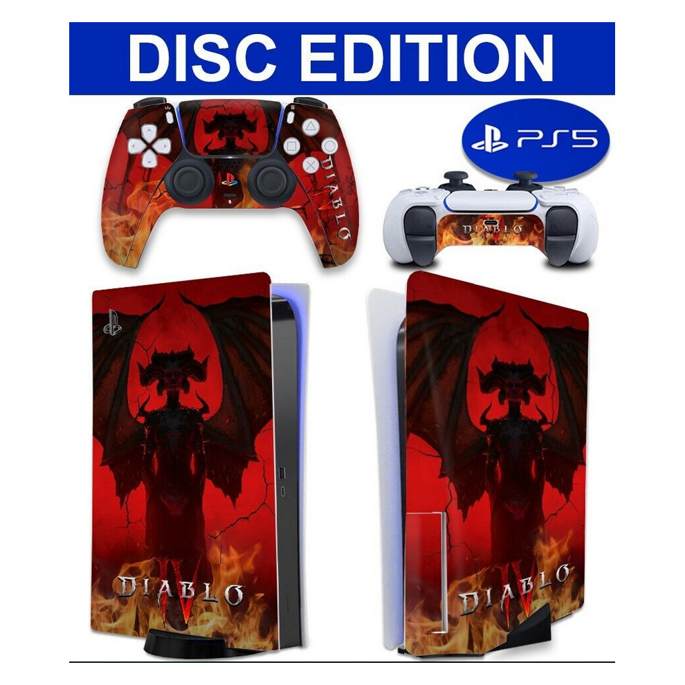 Sticker Skin DIABLO PS5 DISC EDITION  Console Controller Vinyl Decal