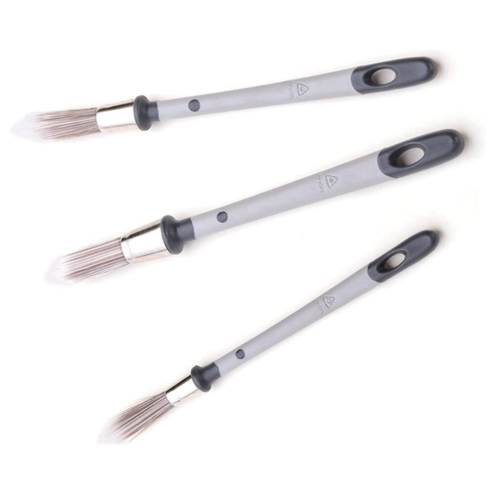 3Pcs Small Paint Brush, Paint Brushes for Walls, Touch Up, Baseboards, Paint Brush for House Wall Corners