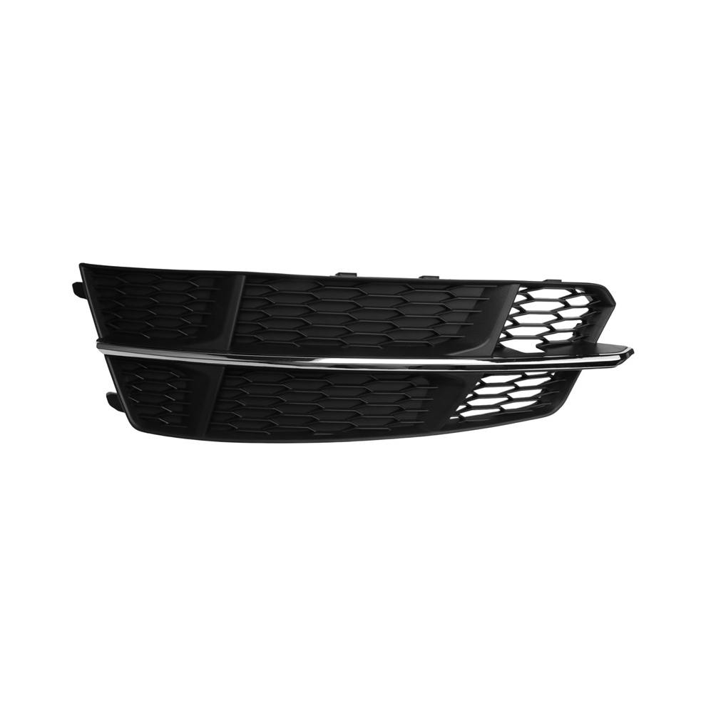 Left Front Lower Bumper Fog Light Grille Grill Cover Gloss Black for- A6 C7 S6 2015-2018 4G0807681AN