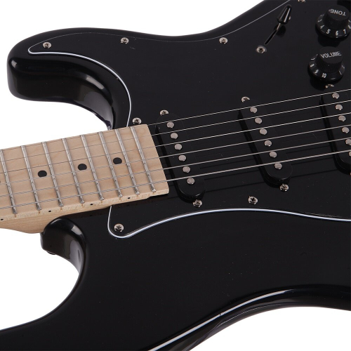6 Strings Electric Guitar W/ Pickguard Strap Bag Guitar Case Amp Cord 2