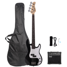 Electric Bass Guitar Full Set W/ 20W Amp Speaker Bag Strap Wrench Tool