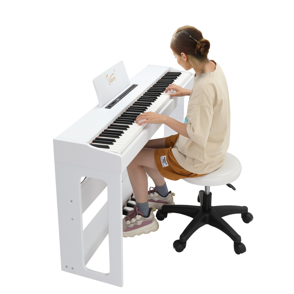 Glarry 88 Keys Full Weighted Keyboards Digital Piano W/ Stand Pedals Headphone