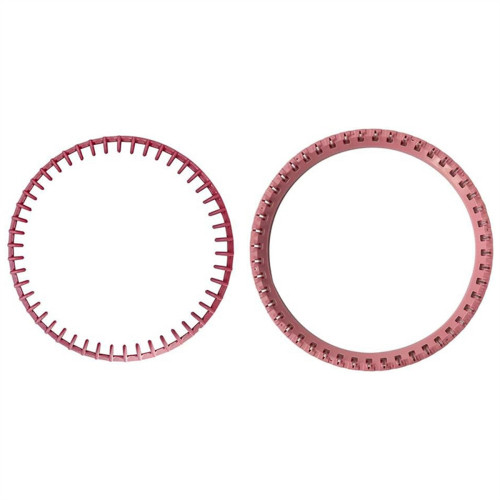 2Pcs Top Ring Replacement for 48 Needle Knitting Machine Accessories Pink Needle Sleeve Circle 1