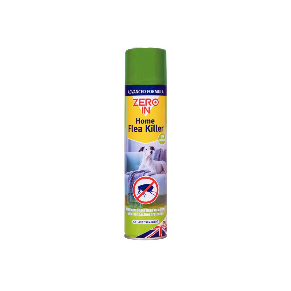 Zero In Advanced Formula Home Flea Killer Aerosol Spray 300ml