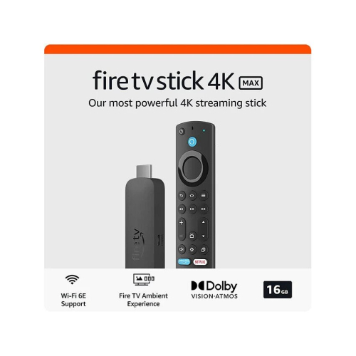 Amazon Fire TV Stick 4K Max streaming device 16GB Wi-Fi 6E, Ambient Experience (2nd Gen 2023)