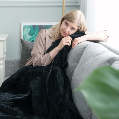 MOONLIGHT BLACK FLEECE DOUBLE 150X200 CM 2
